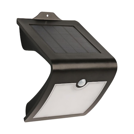 Happylight SV6BLKSOL VShaped Integrated LED Dusk to Dawn Solar Powered Outdoor Security Light Black HA2072915